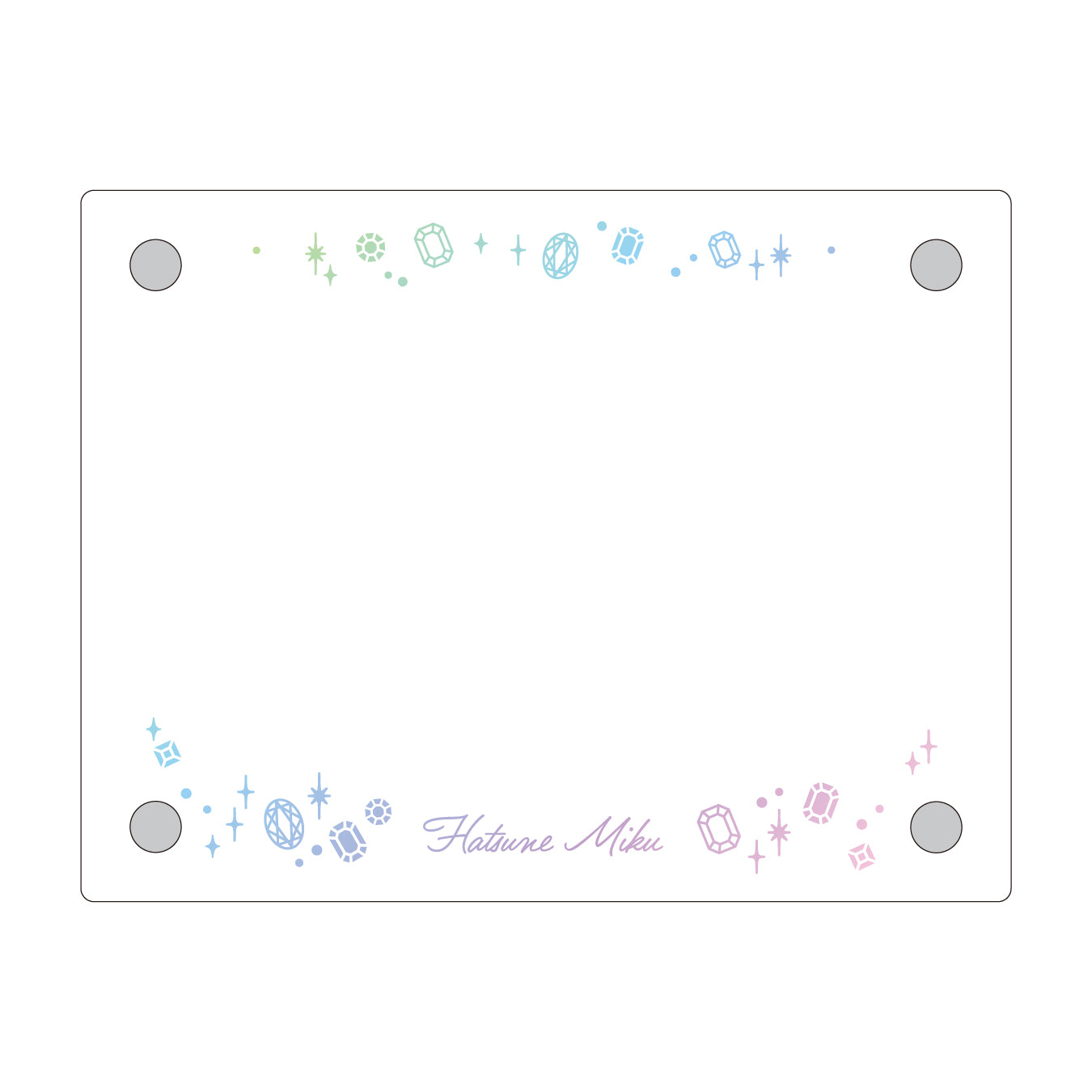 【予約商品】Anniversary/Birthdayカードイラスト フォトフレーム 初音ミク