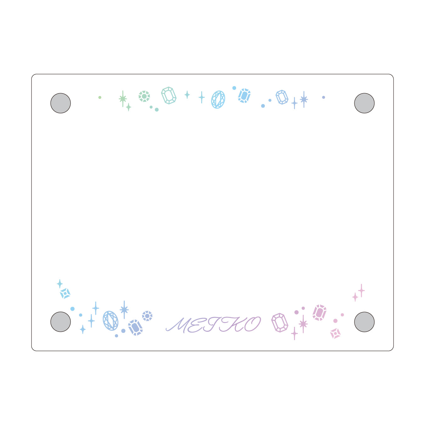 【予約商品】Anniversary/Birthdayカードイラスト フォトフレーム MEIKO