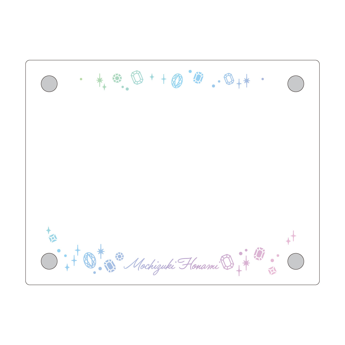 【予約商品】Anniversary/Birthdayカードイラスト フォトフレーム 望月 穂波