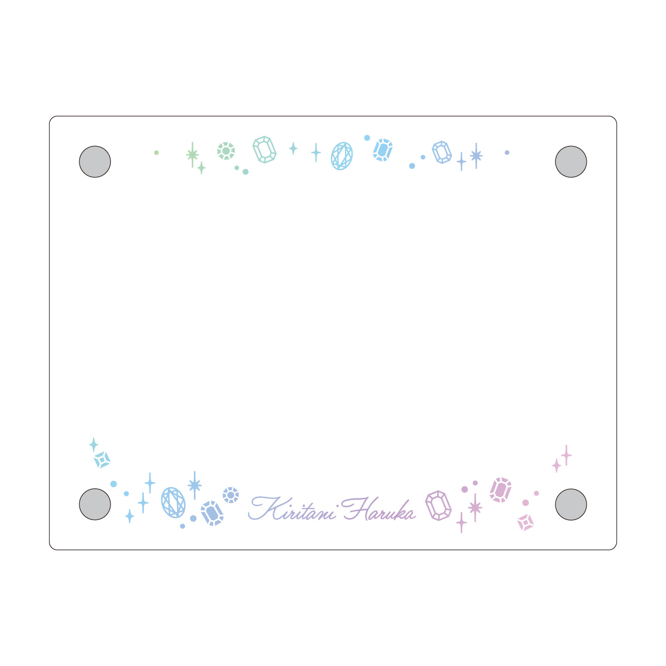 【予約商品】Anniversary/Birthdayカードイラスト フォトフレーム 桐谷 遥