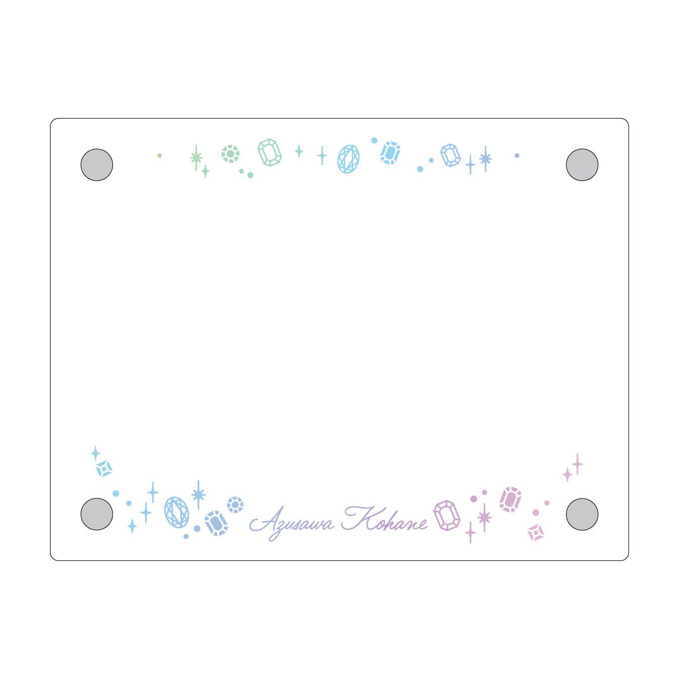 【予約商品】Anniversary/Birthdayカードイラスト フォトフレーム 小豆沢 こはね