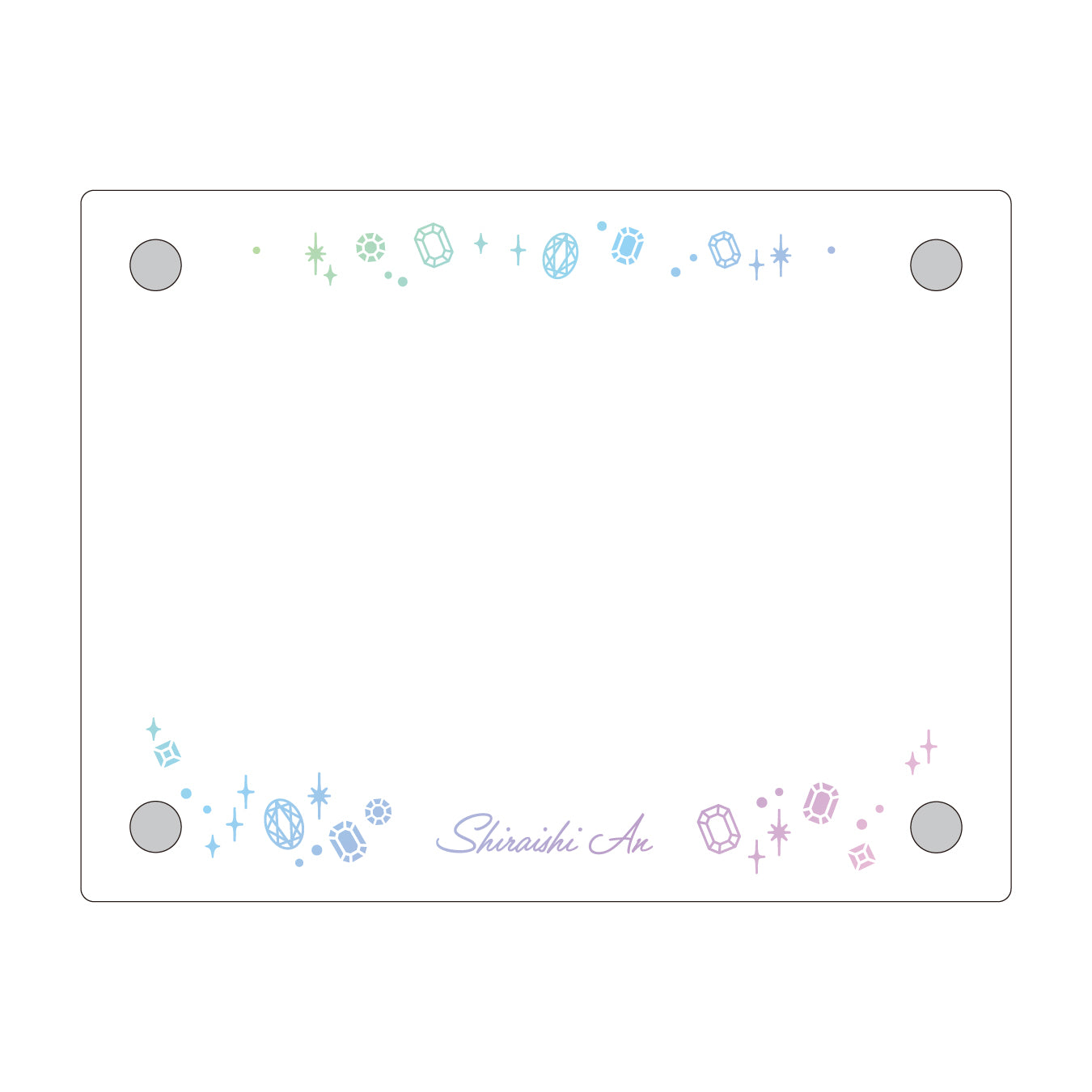 【予約商品】Anniversary/Birthdayカードイラスト フォトフレーム 白石 杏