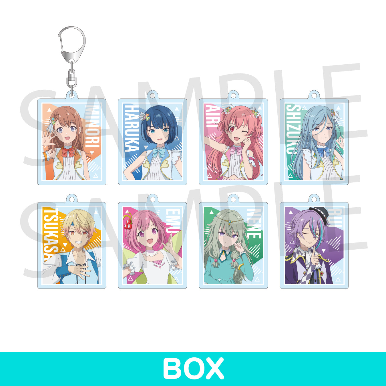 「劇場版プロジェクトセカイ 壊れたセカイと歌えないミク」キャラクターイラスト アクリルキーホルダーコレクション C BOX