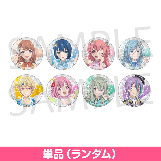 「劇場版プロジェクトセカイ 壊れたセカイと歌えないミク」キャラクターイラスト グリッター缶バッジコレクション C