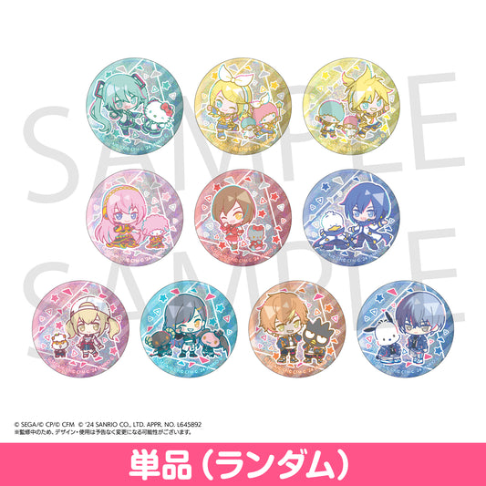 【予約商品】【プロセカ×サンリオキャラクターズコラボ特典対象】ミニキャラホログラム缶バッジコレクション A