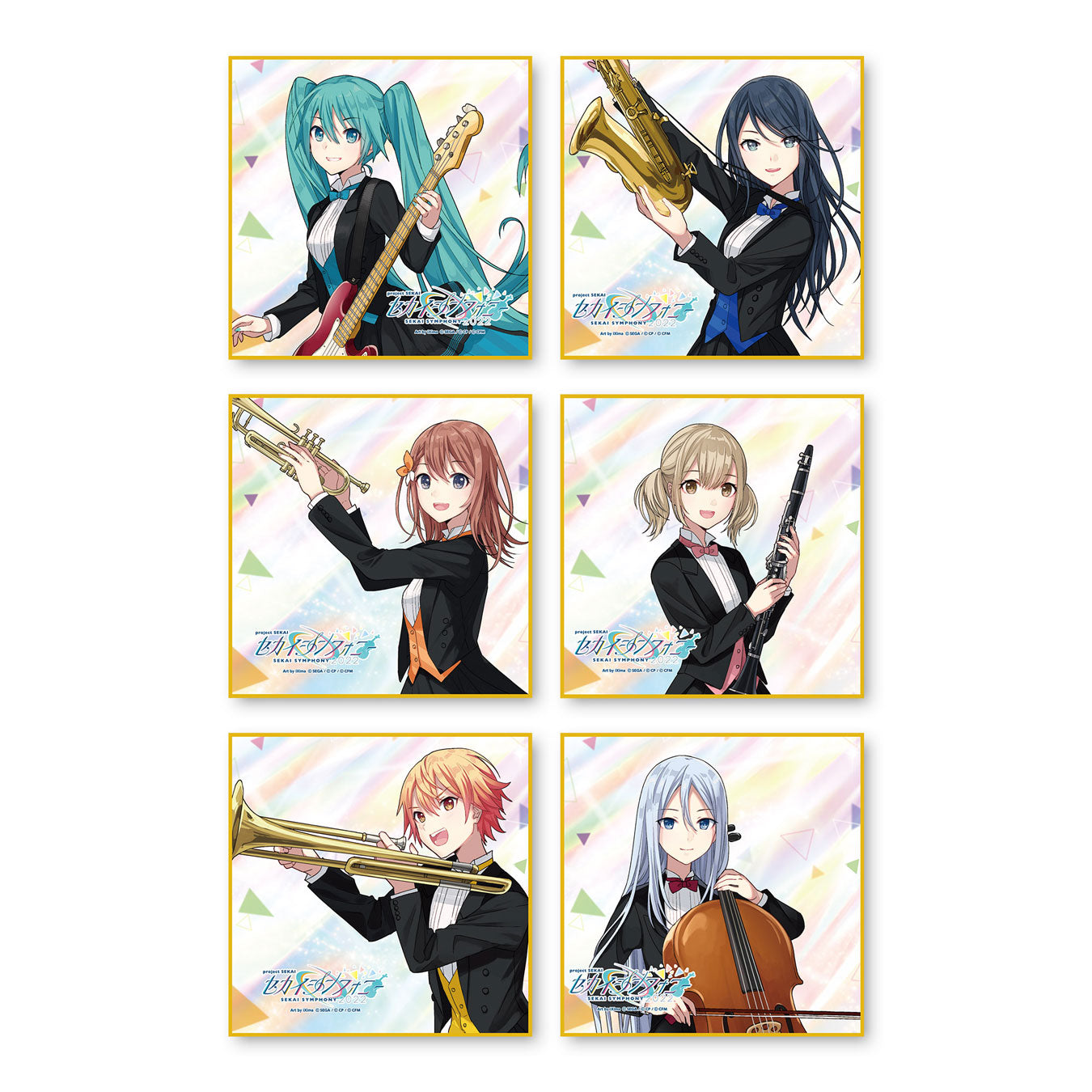 セカイシンフォニー 2022 ミニ色紙6枚セット