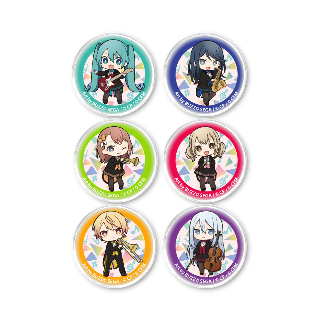 セカイシンフォニー 2022 ガラスマグネット6種セット