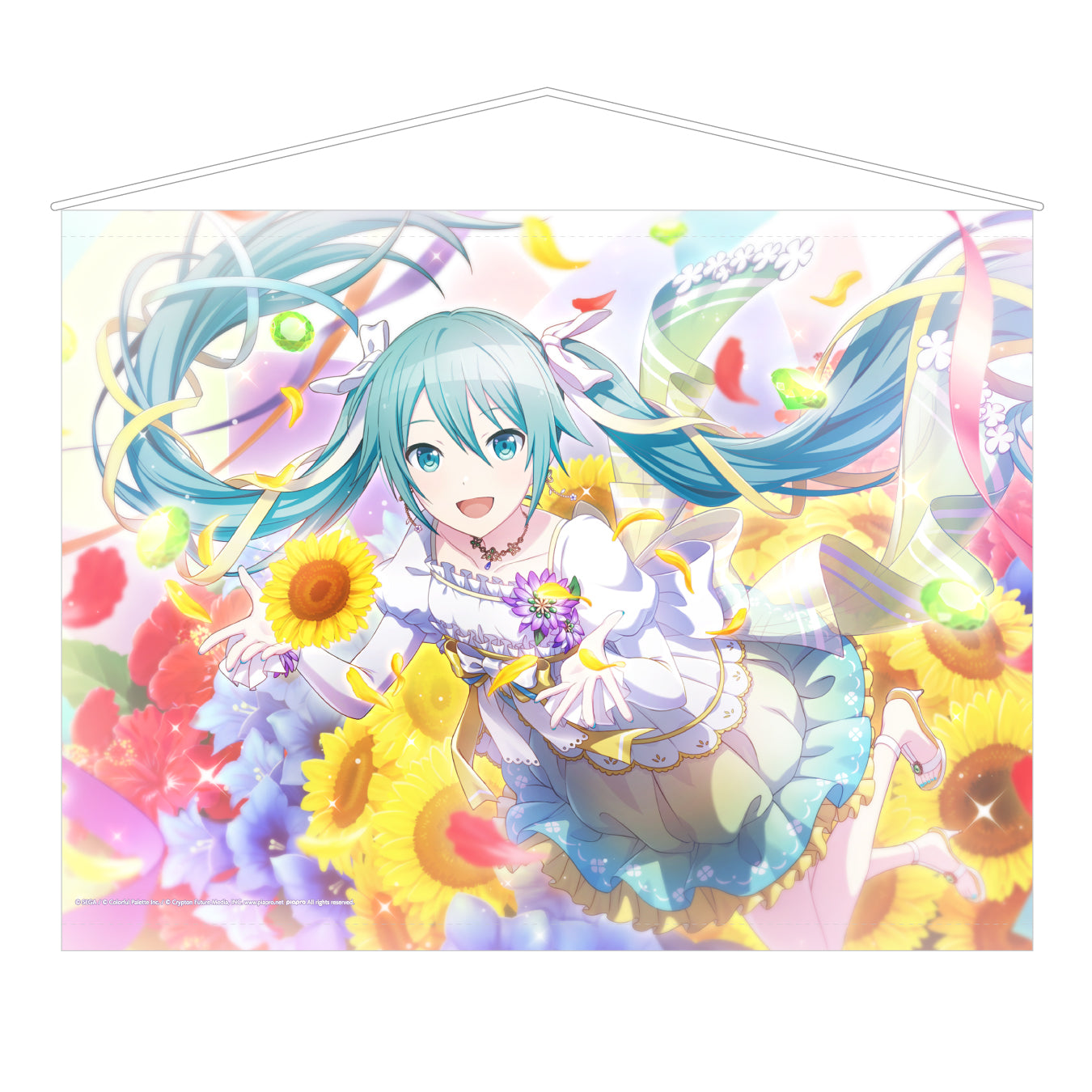 【予約商品】Anniversary/Birthdayカードイラスト B2タペストリー 初音ミク