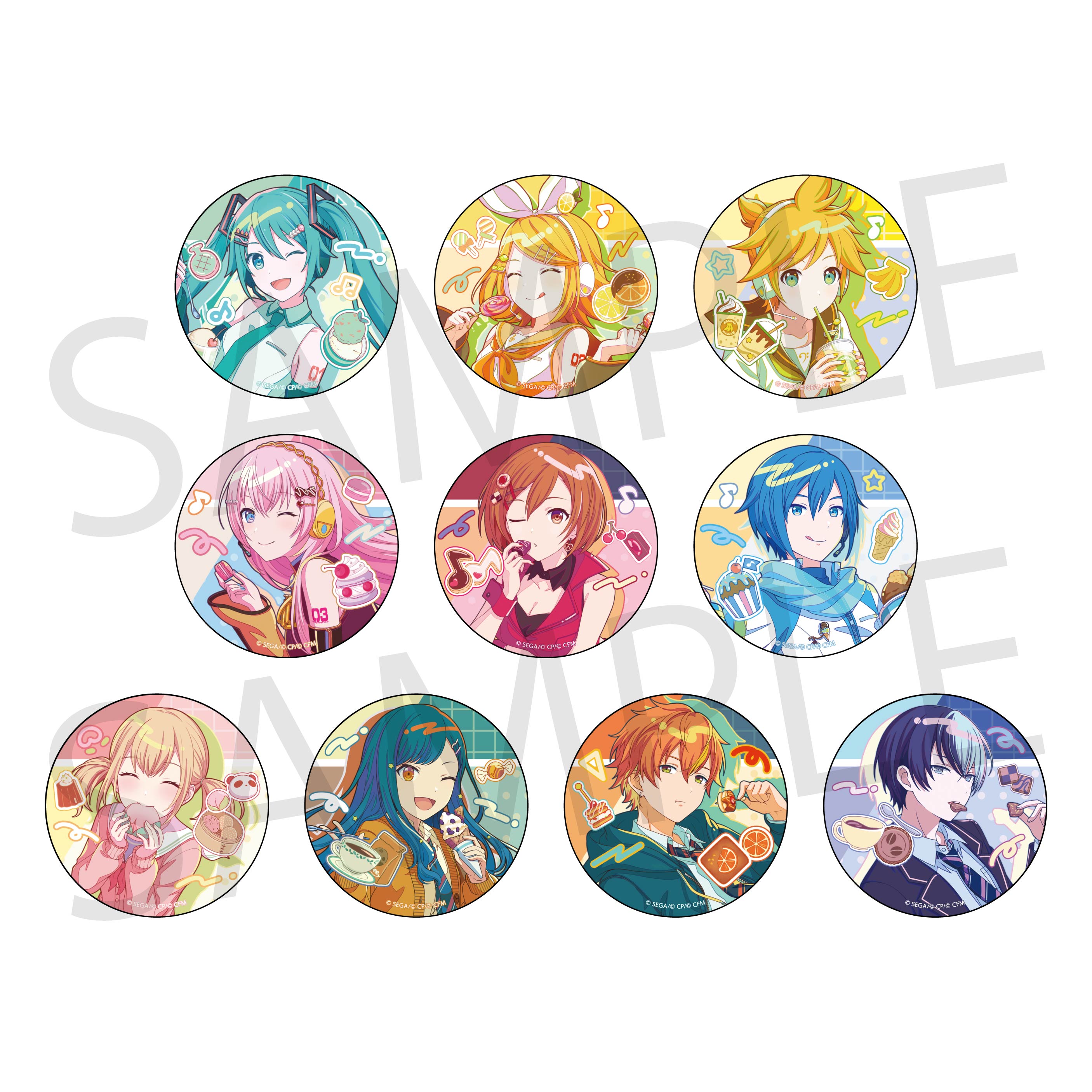 鏡音レン 缶バッジ プロセカ プロジェクトセカイ 22個 予約商品】グリッター缶バッジコレクション vol.7 A BOX 特典