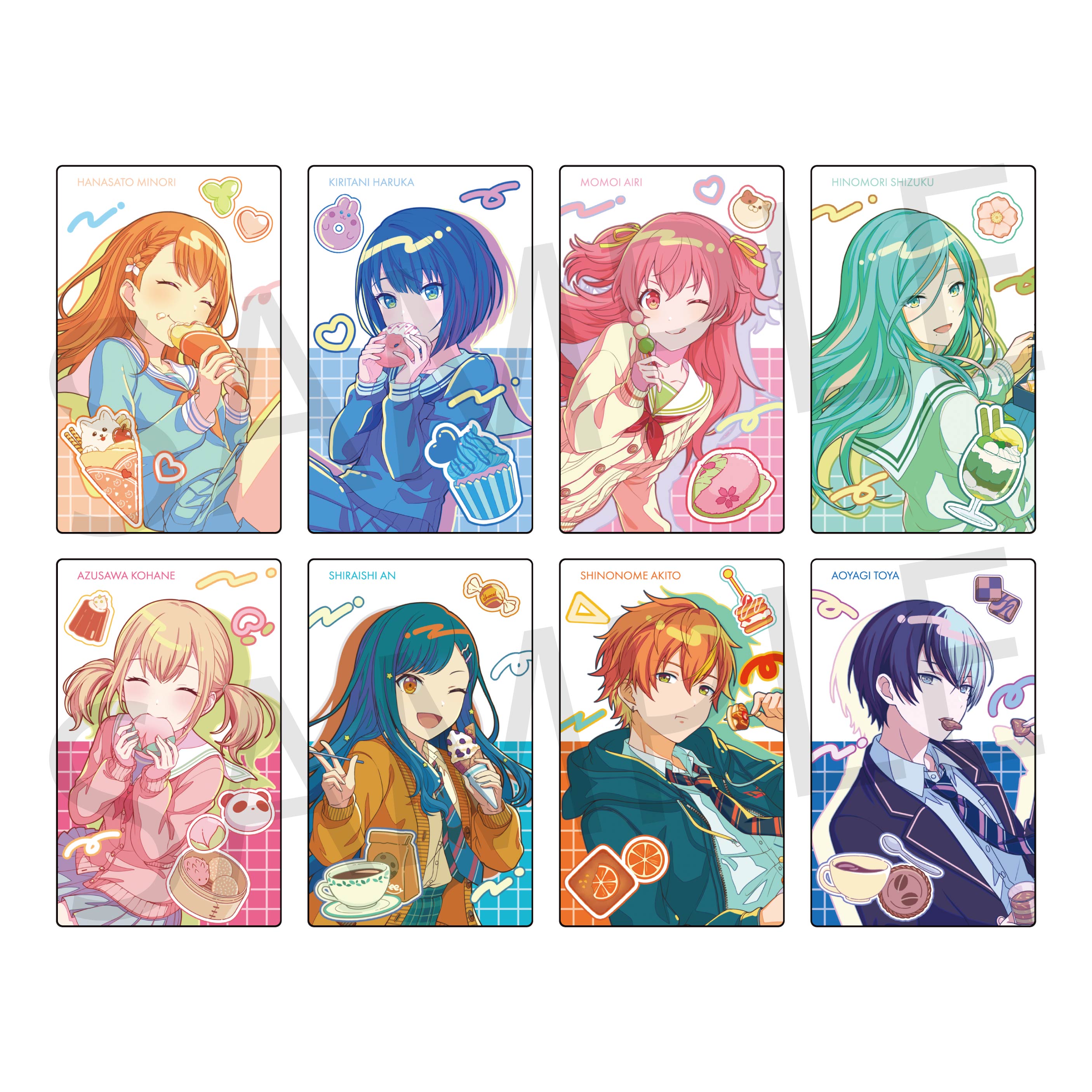 【希少】シメジシミュレーション購入特典　リーフレット+イラストカード６枚 予約商品】Anniversary/Birthdayイラスト2023-2024 ePick card