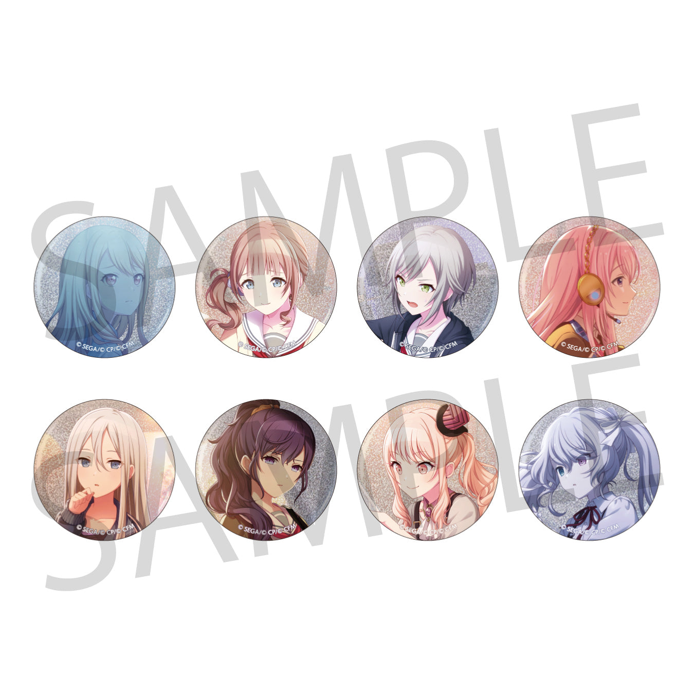 【予約商品】【再販】グリッター缶バッジ イベントイラストコレクション vol.1 A