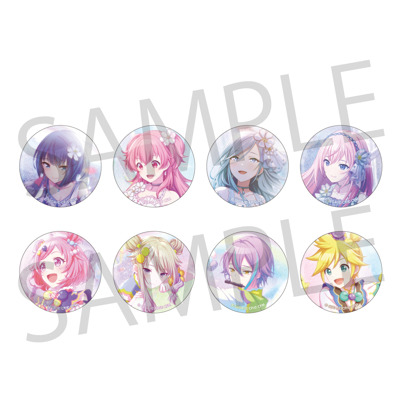 【予約商品】【再販】グリッター缶バッジ イベントイラストコレクション vol.4 B