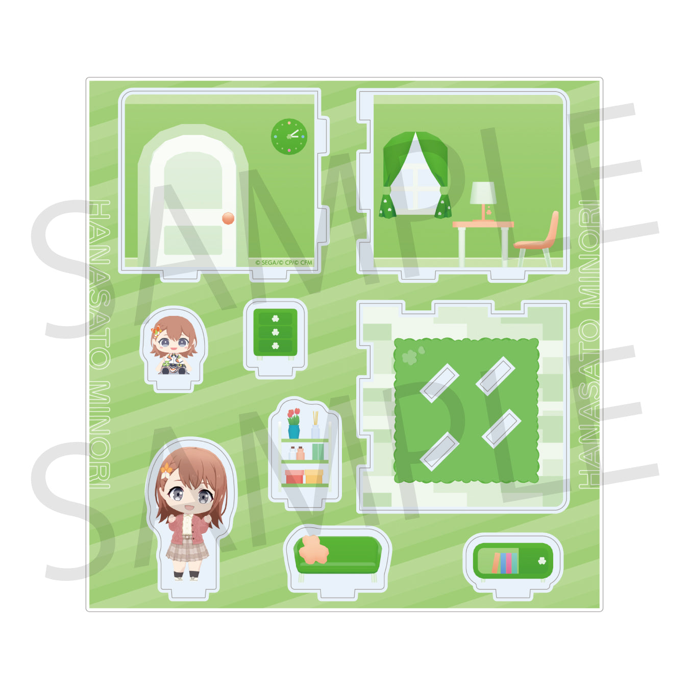 【予約商品】マイセカイ アクリルルームジオラマ かがやくクローバールームシリーズ