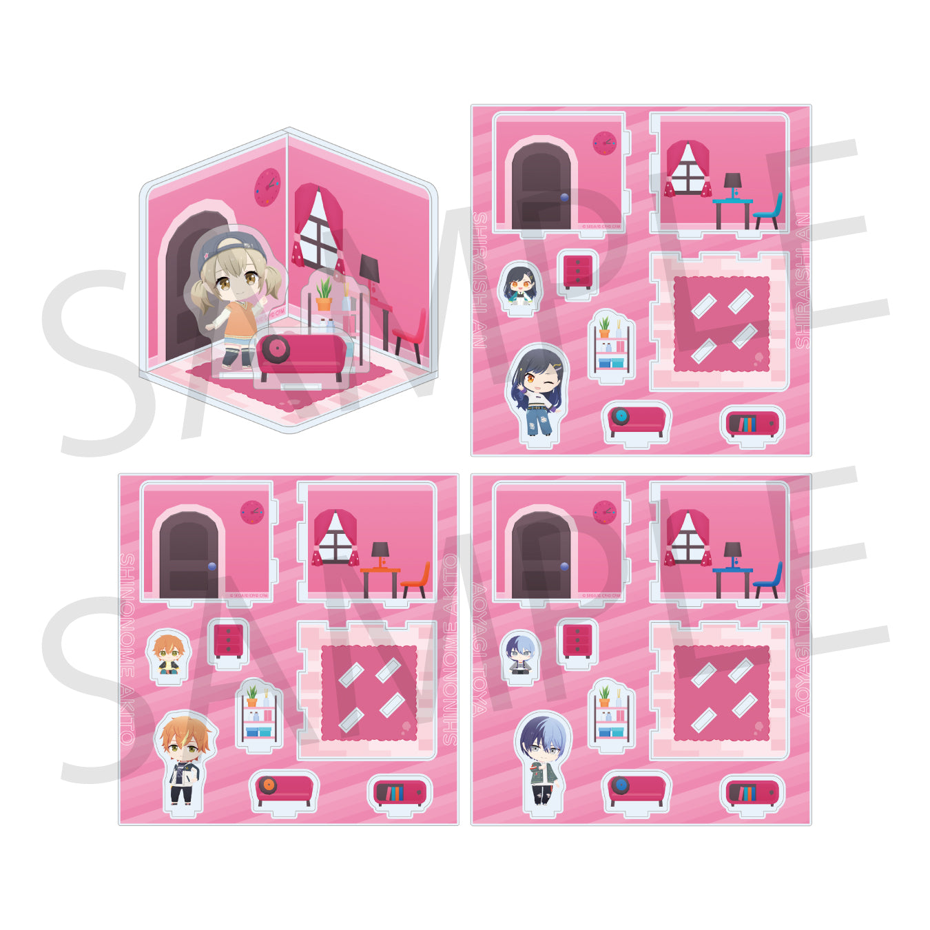 予約商品】グリッター缶バッジ イベントイラストコレクション