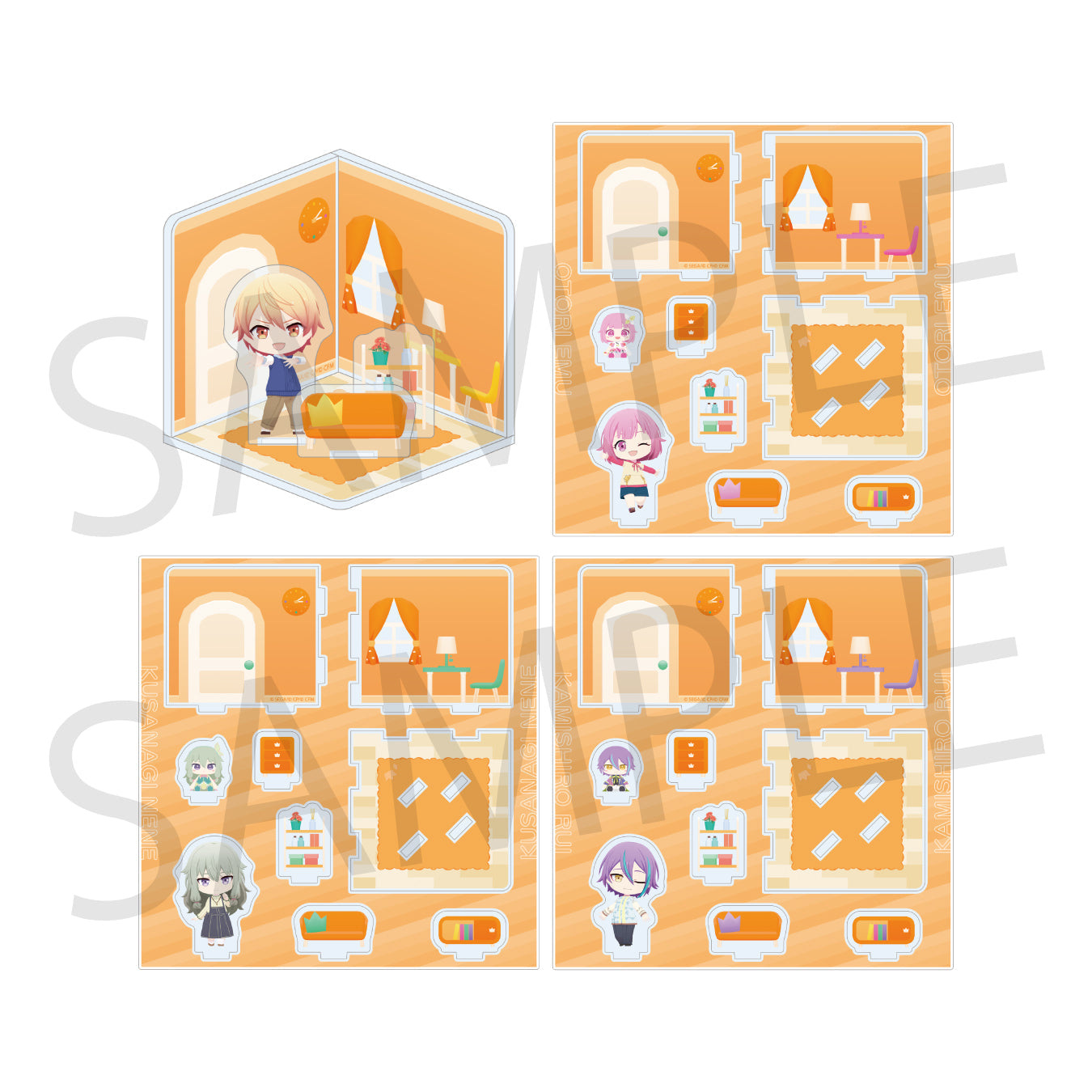 【予約商品】マイセカイ アクリルルームジオラマ はじけるクラウンルームシリーズ