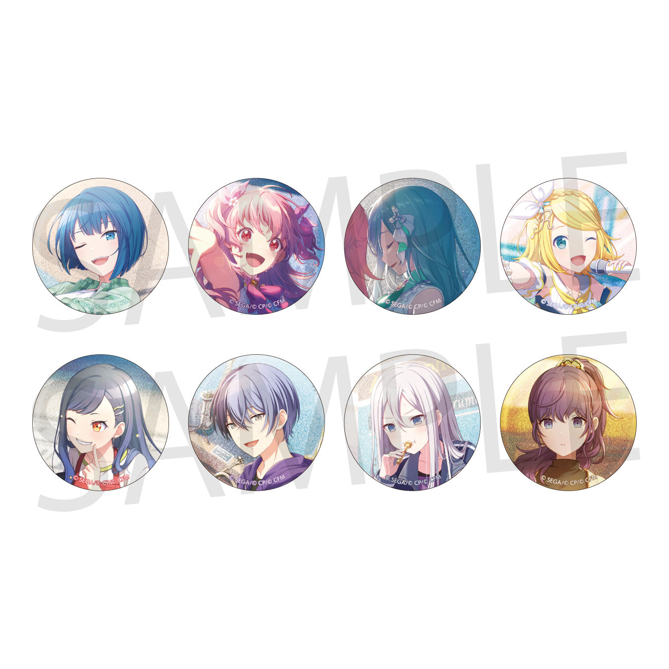 【予約商品】グリッター缶バッジ イベントイラストコレクション vol.45 B